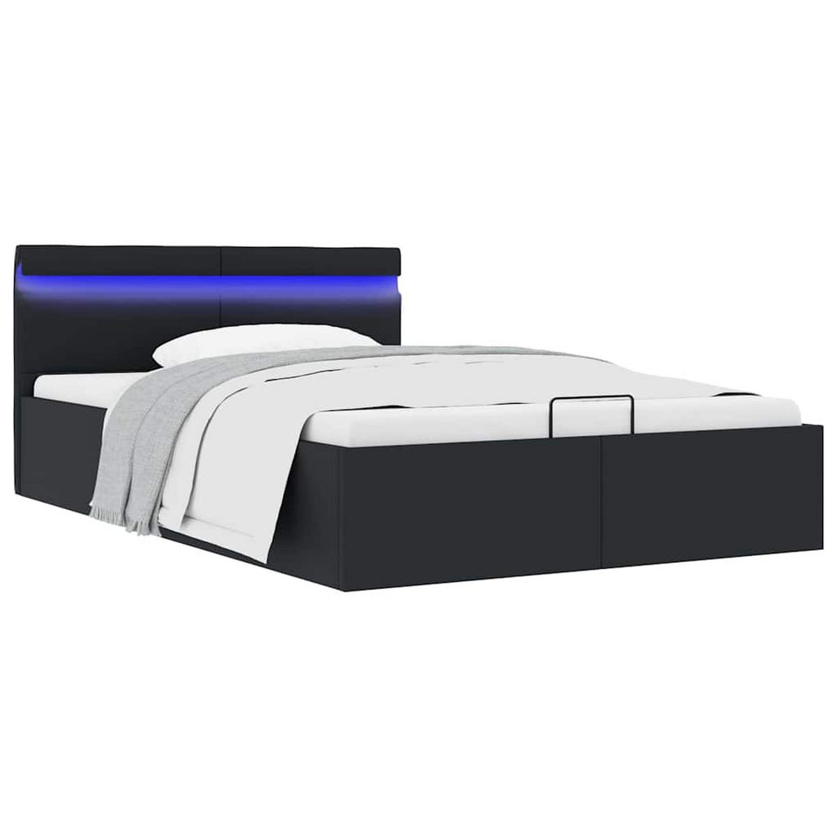 METALLBETT Jaramillo 147/212 cm - Schwarz, Metall (140/200cm) - Nettlife