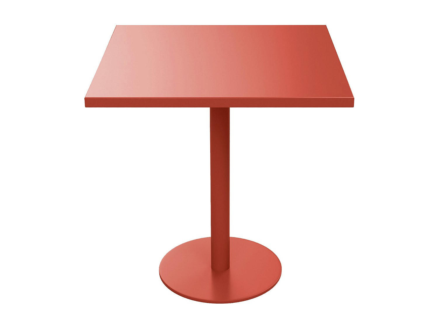 GARTENTISCH - 2 Personen - Metall - Terracotta - - Terracotta, Metall (70/70/75cm) - Vente-Unique