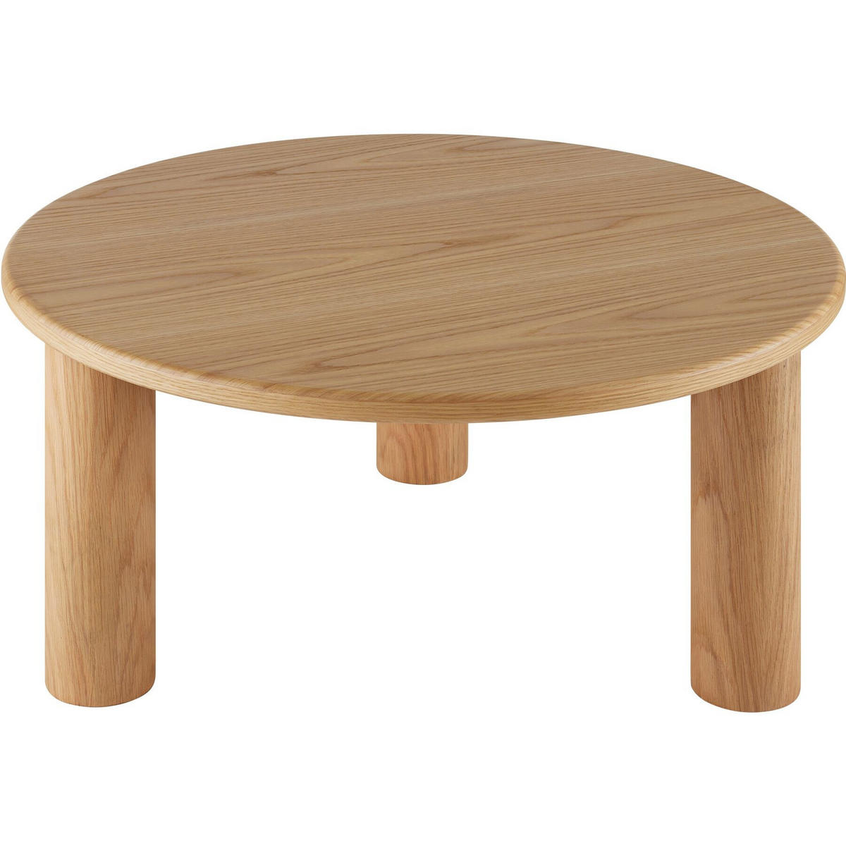 COUCHTISCH Sisi,bodenschonende Filzgleiter,Eiche hell - Eichefarben, Holz (80/80/35.5cm) - tectake