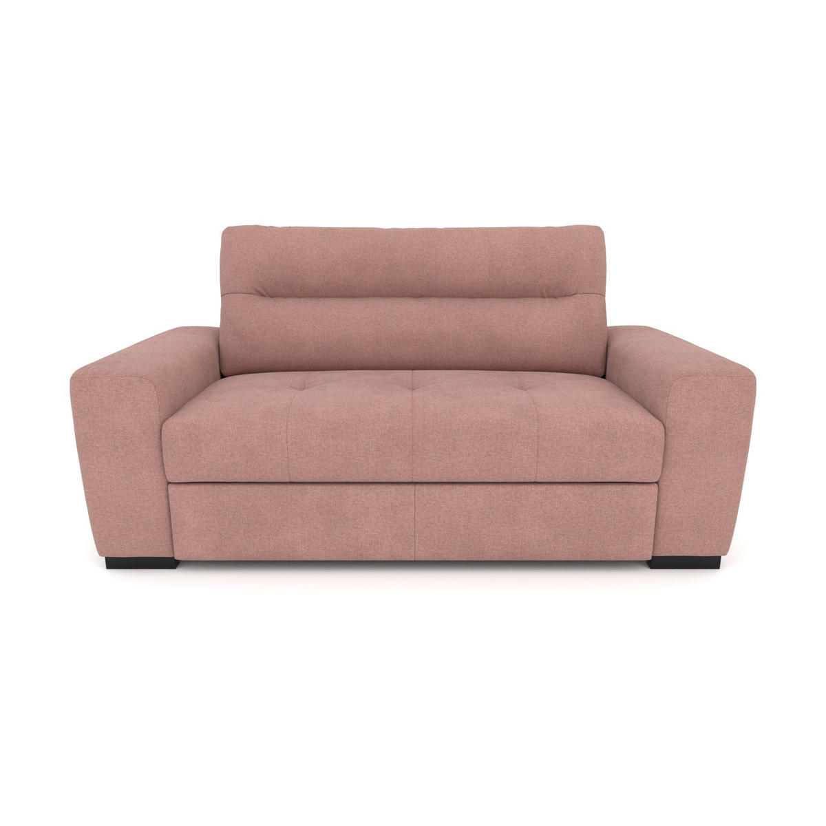2-SITZER Carlisle Chenille Rosa 183/97/93 cm - Rosa, Kunststoff/Textil (183/93/97cm) - foamnova