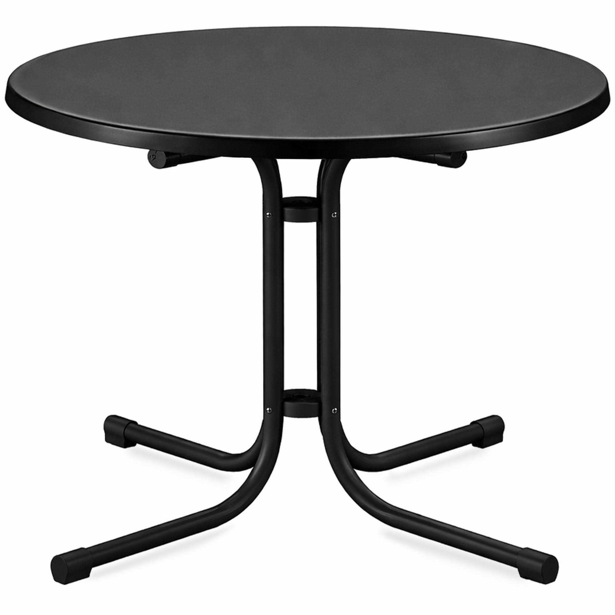 Beautissu Bistotisch Schwarz 80x70x70 cm