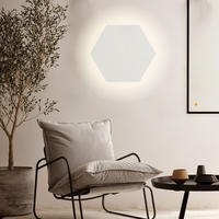LED-WANDLAMPE Hive Weiß Ø 45cm - Weiß, Metall (45/4.4/45cm) - s.luce