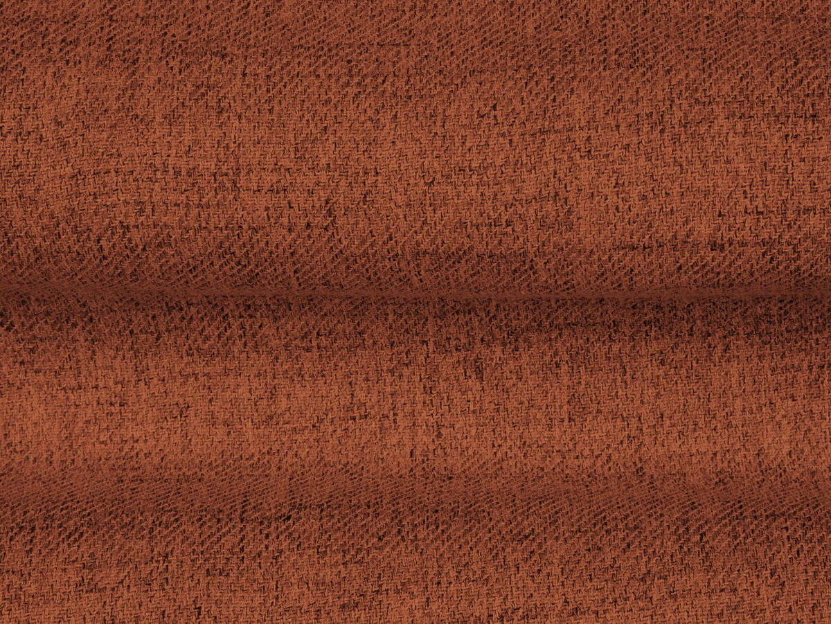 PANORAMASOFA links Mamaia aus strukturiertem Stoff ziegelstein 7 Sitzplätze - Orange, Textil (256/75/327cm) - Micadoni