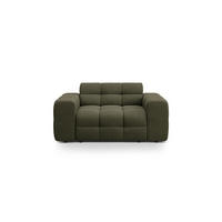 SOFA Kendal aus strukturiertem Stoff amazonasgrün 2 Sitzplätze - Waldgrün, Textil (156/79/103cm) - Micadoni