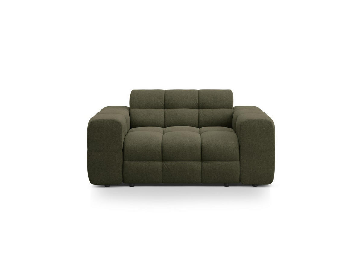 SOFA Kendal aus strukturiertem Stoff amazonasgrün 2 Sitzplätze - Waldgrün, Textil (156/79/103cm) - Micadoni