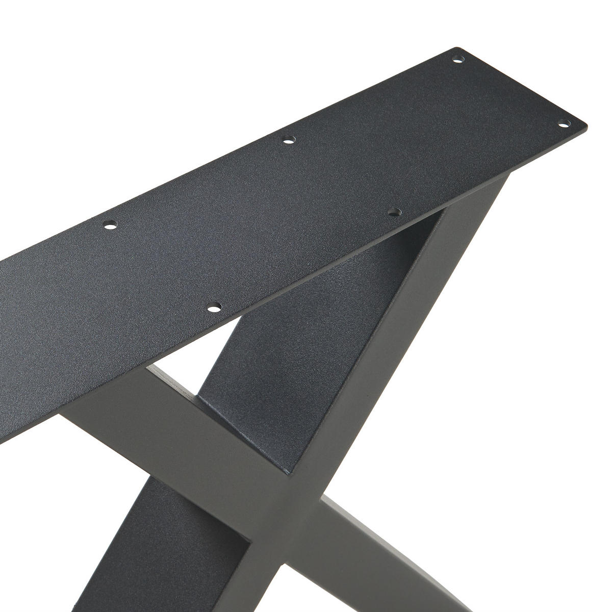 TISCHGESTELL-SET 2 TLG. Maribo - Schwarz, Metall (40/42/10cm) - [en.casa]