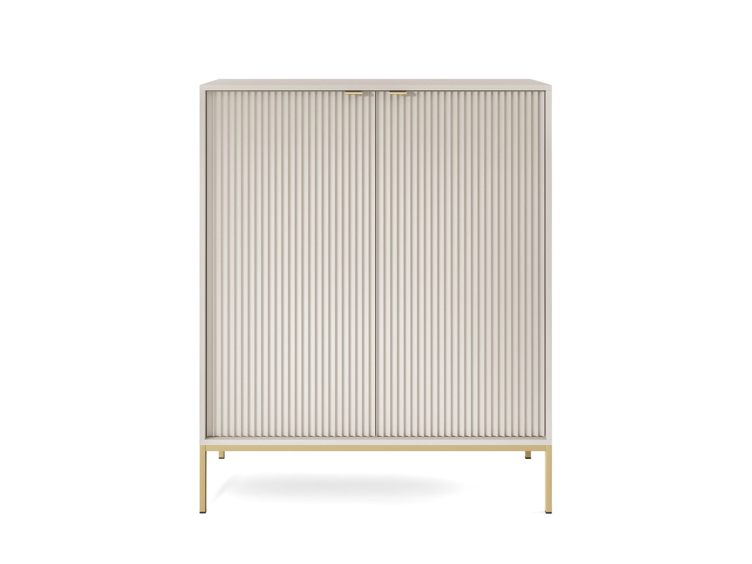 HIGHBOARD Nova Kaschmir, Golden Beine - Kaschmir/Goldfarben, Holzwerkstoff/Metall (104/125/39cm) - Bettso