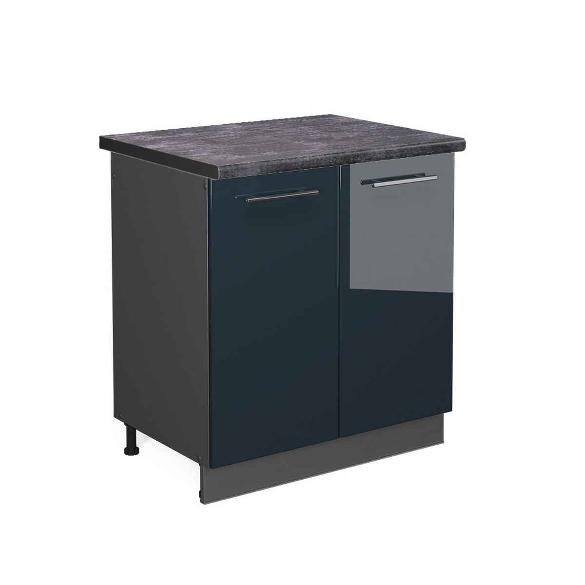 Anthrazit/Dunkelblau, Holzwerkstoff (80/82/60cm) - Vicco