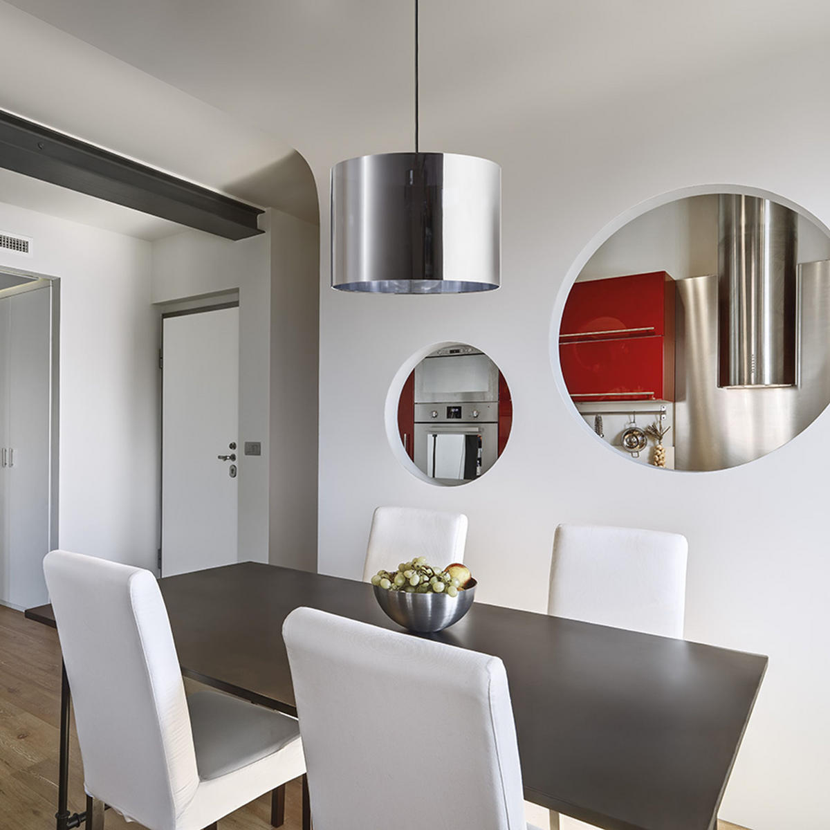 PENDELLEUCHTE FANCY 35/25 Chromfolie 15 W - Chromfarben, Metall (30/30/120cm) - Rendl