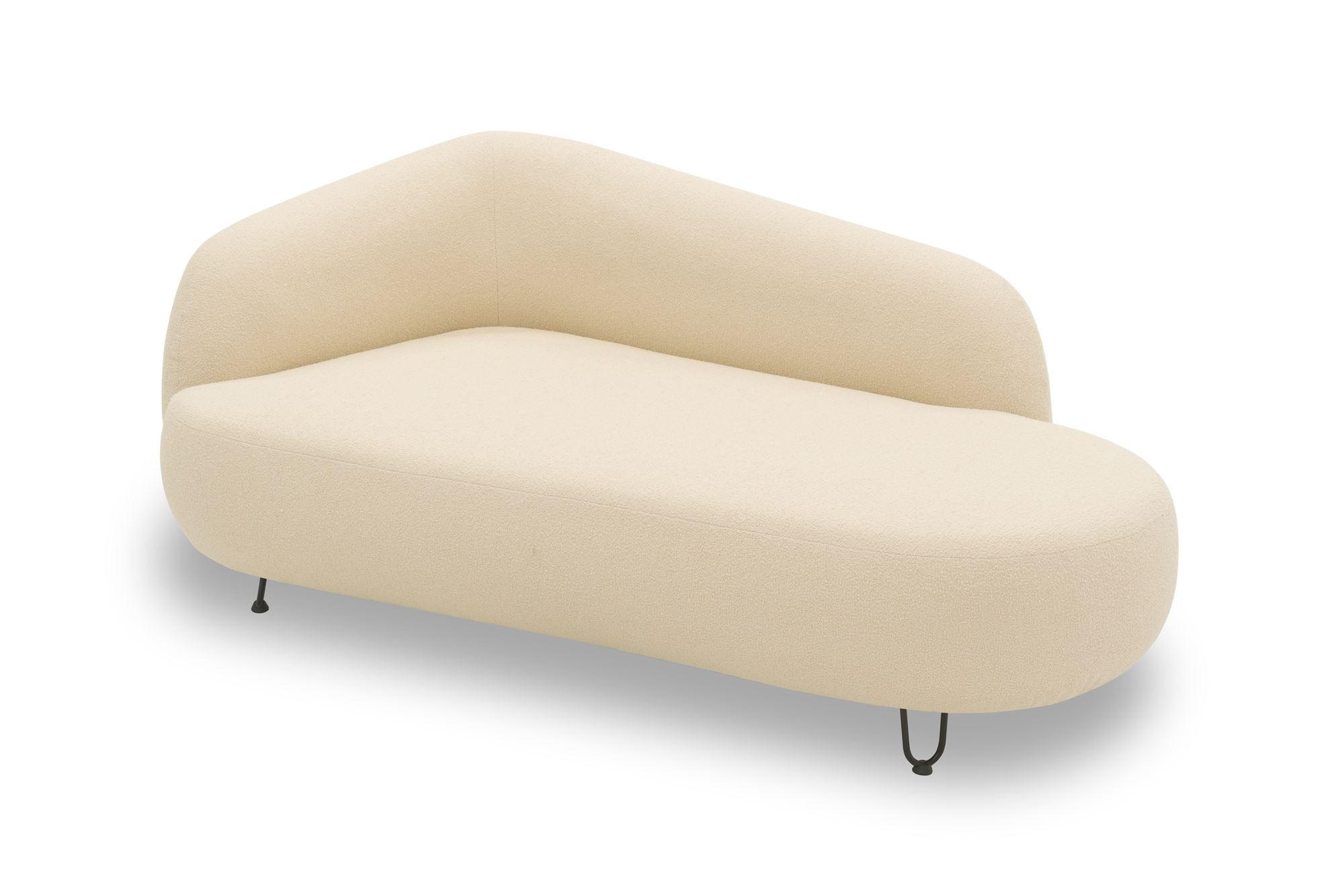 GARTENLOUNGE-SOFA 2-Sitzer Rechts Bratomila 177x79x105 Bezug in beige - Beige, Kunststoff (177/79/105cm) - 58aufmkessel
