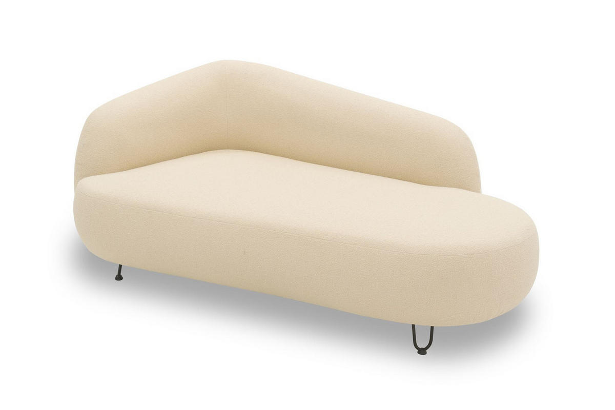 GARTENLOUNGE-SOFA 2-Sitzer Rechts Bratomila 177x79x105 Bezug in beige - Beige, Kunststoff (177/79/105cm) - 58aufmkessel