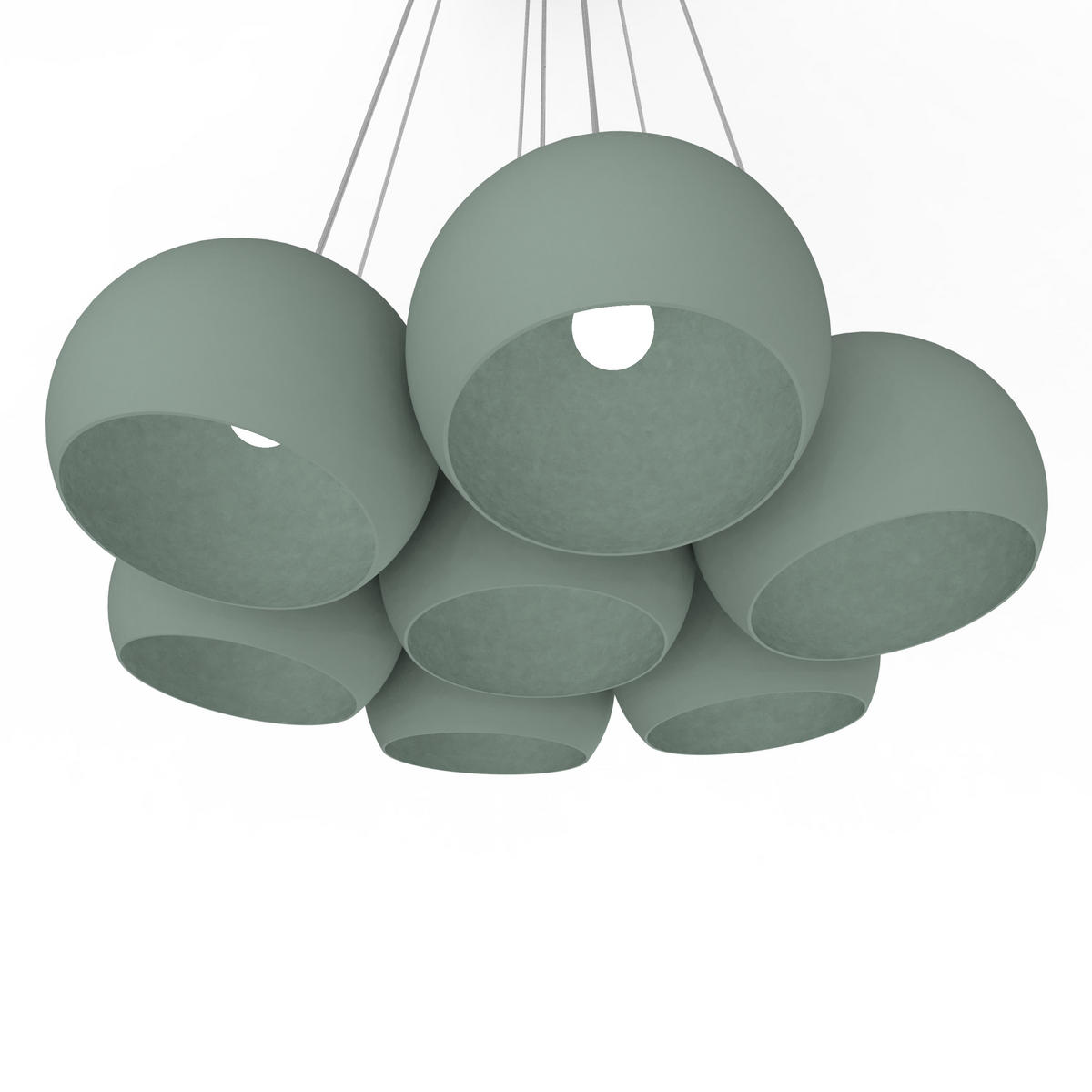 HÄNGELEUCHTE - Grün, Metall (25/25/20cm) - Lumicom