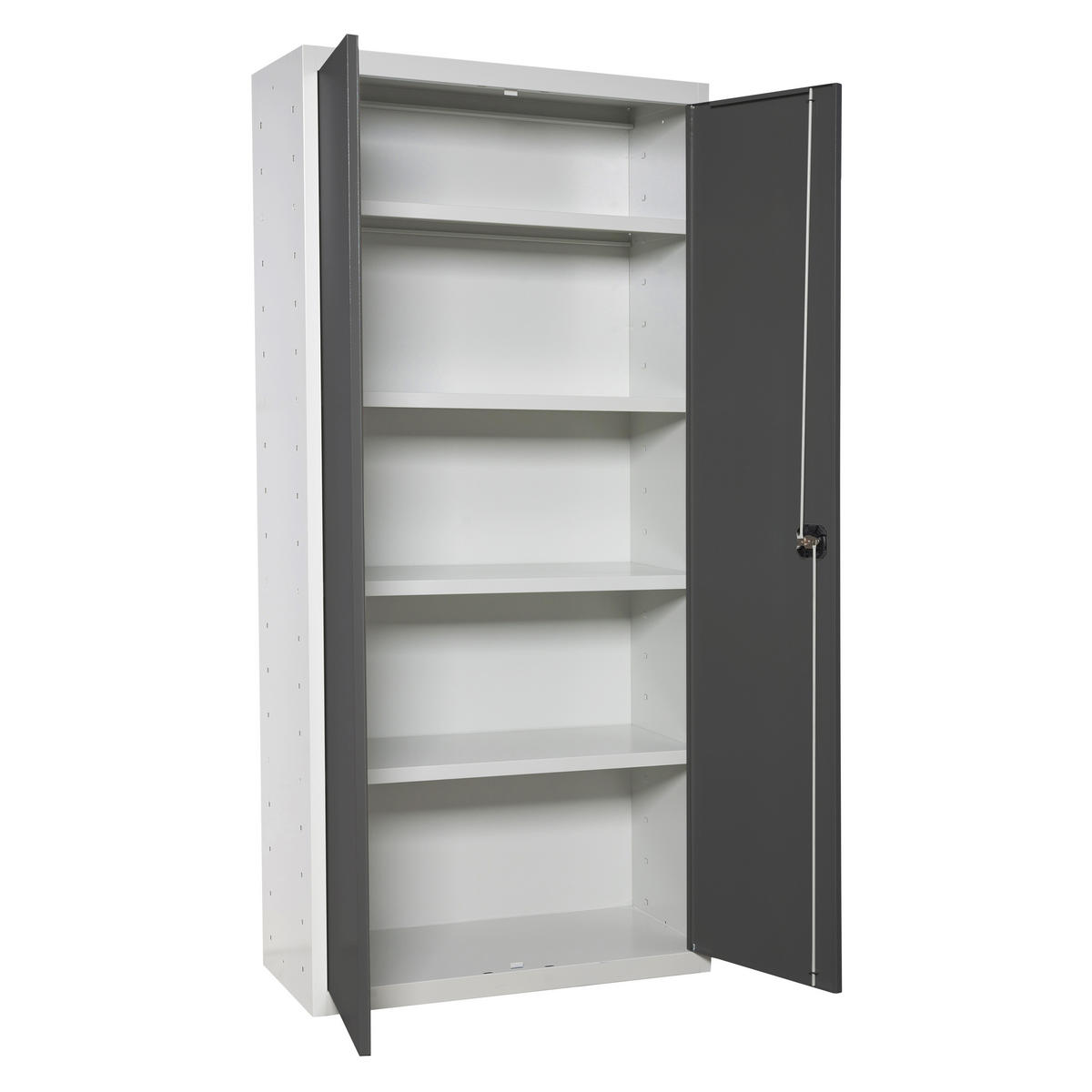 STAHLSCHRANK Amego HxBxT 180x80x40 cm 4x Fachboden Anthrazit-Weiß - Anthrazit, Metall (80/180/40cm) - PROREGAL