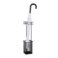 REGENSCHIRMSTÄNDER - Schwarz, Metall (13.5/52.5/13.5cm) - Relaxdays