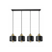 PENDELLEUCHTE BLACKSPOT - Goldfarben/Schwarz, Metall (12/65/80cm) - kiki design