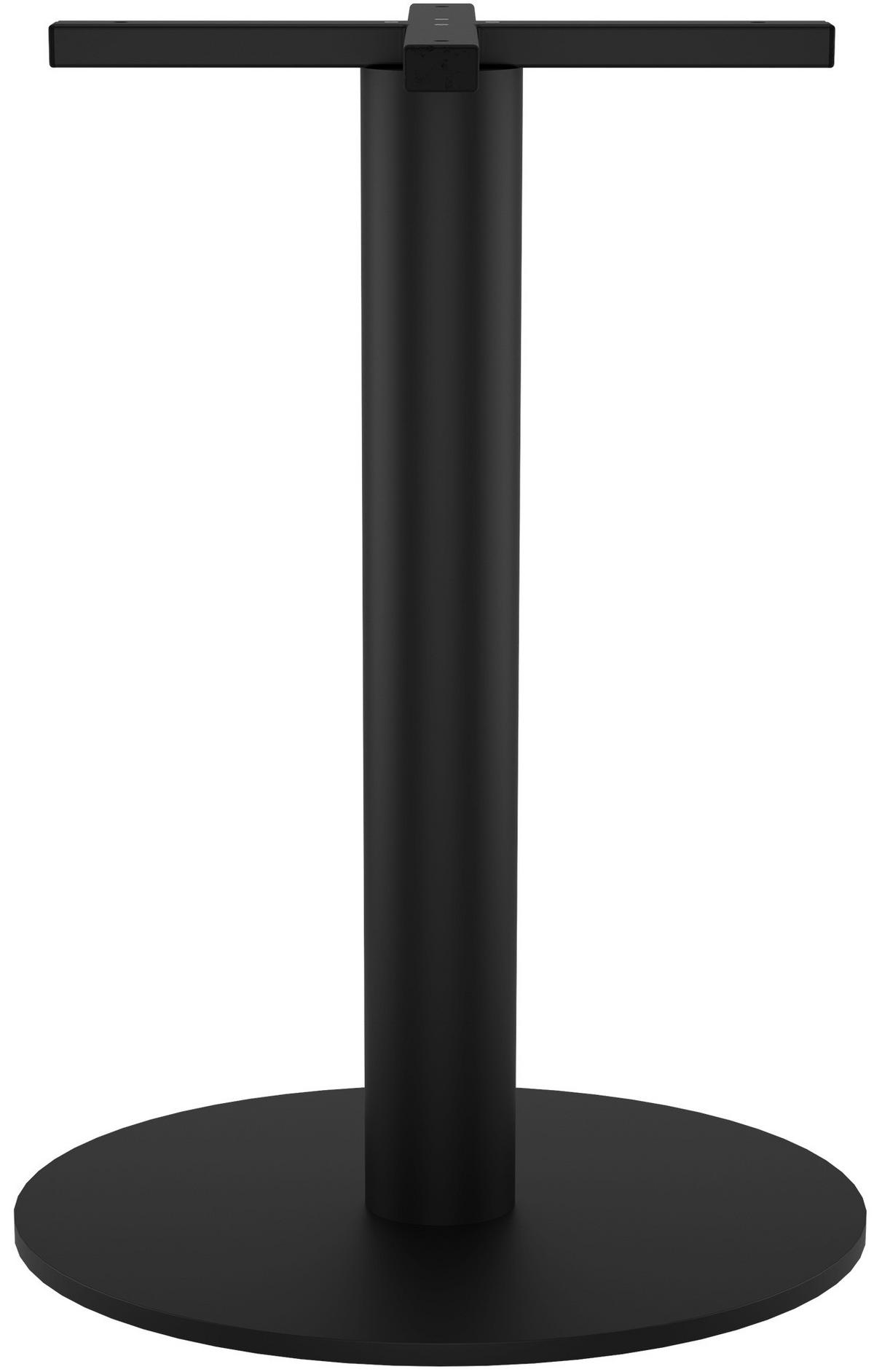 TISCHBEIN rund 54 cm Metall Schwarz - Schwarz, Metall (54/73/54cm) - CLP