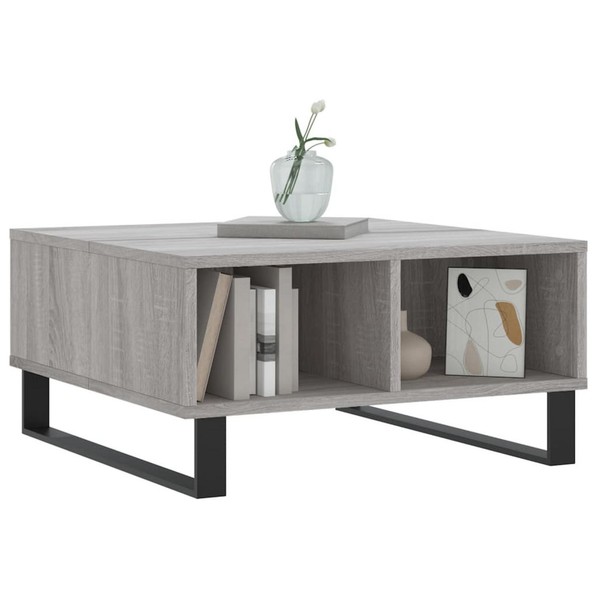 COUCHTISCH Grau Sonoma 60x60x30 cm Holzwerkstoff - Grau, Holzwerkstoff (60/60/30cm) - furnicato