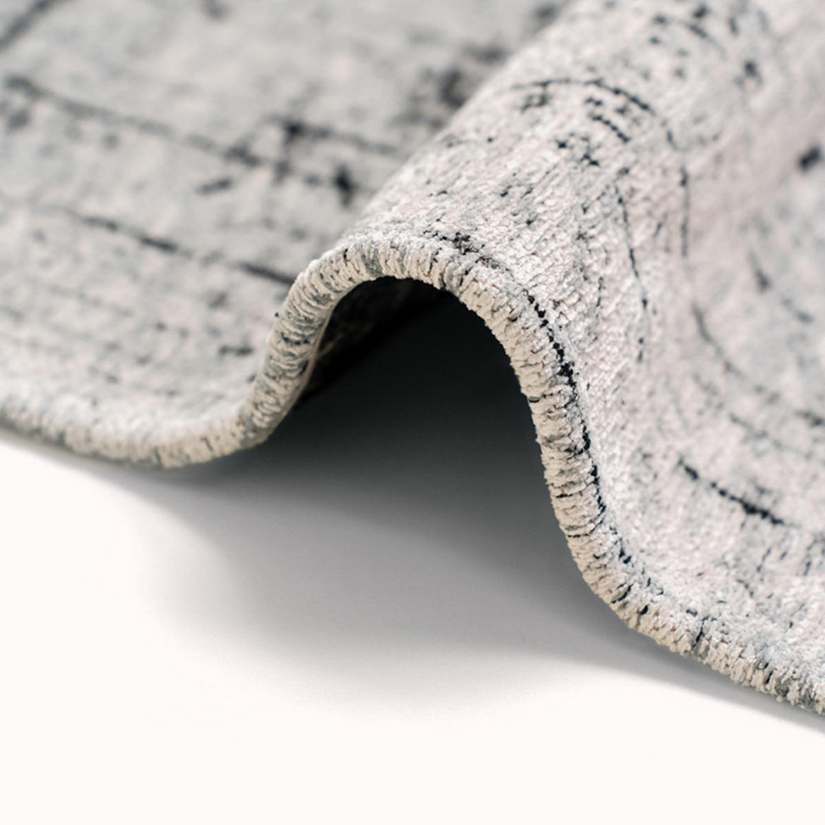 TEPPICH Metro Black&White Mad Men Griff 80/150 cm - Grau, Textil (80/150cm) - Louis De Poortere