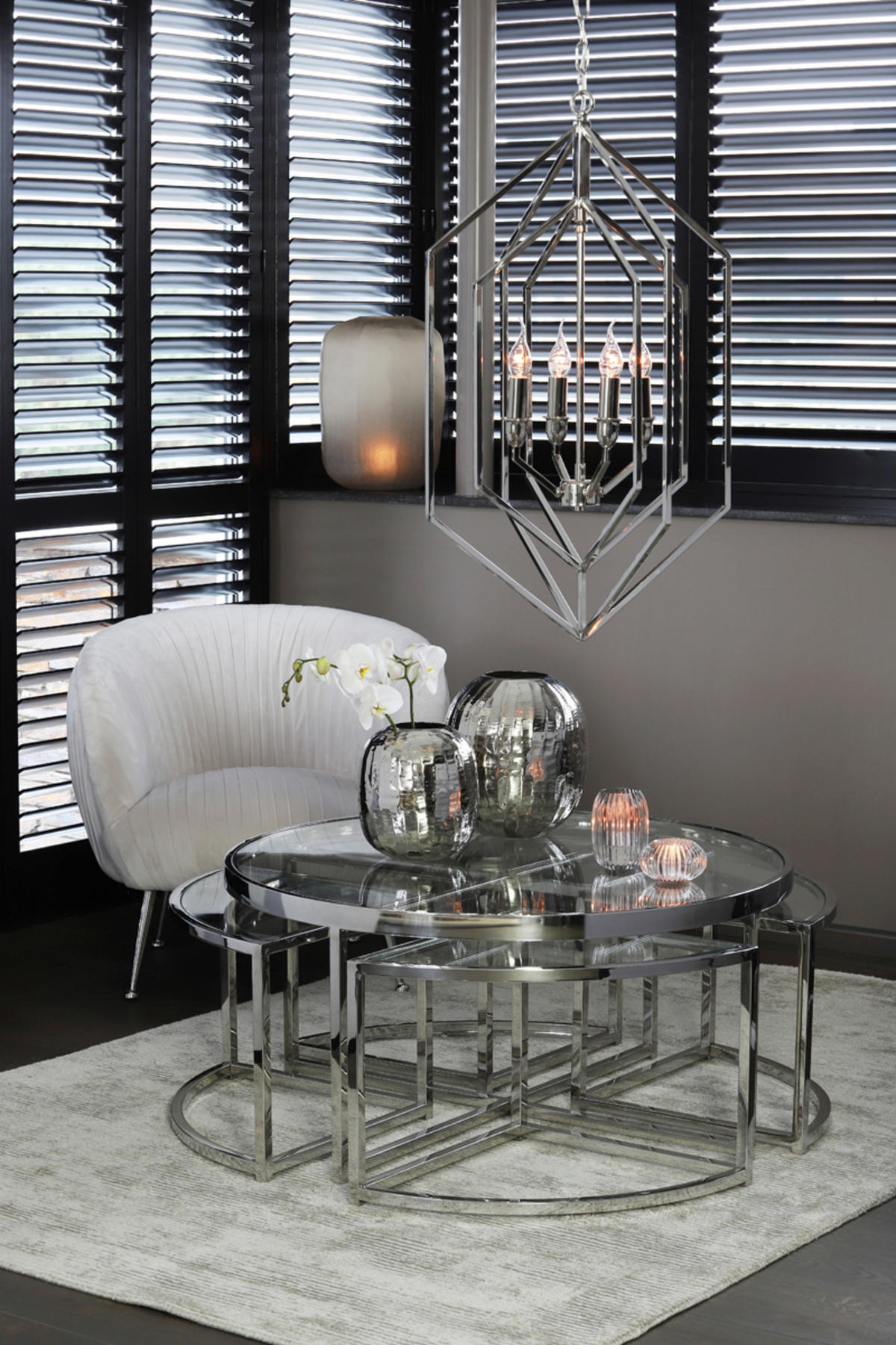 VASE Pacengo Braun Ø33/42 cm - Braun, Glas (33/42cm) - Light & Living