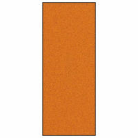 FUSSMATTE Orange Und Schwarz 120/300 Cm 100% Polyamid - Orange, Kunststoff (120/300cm) - vidaXL