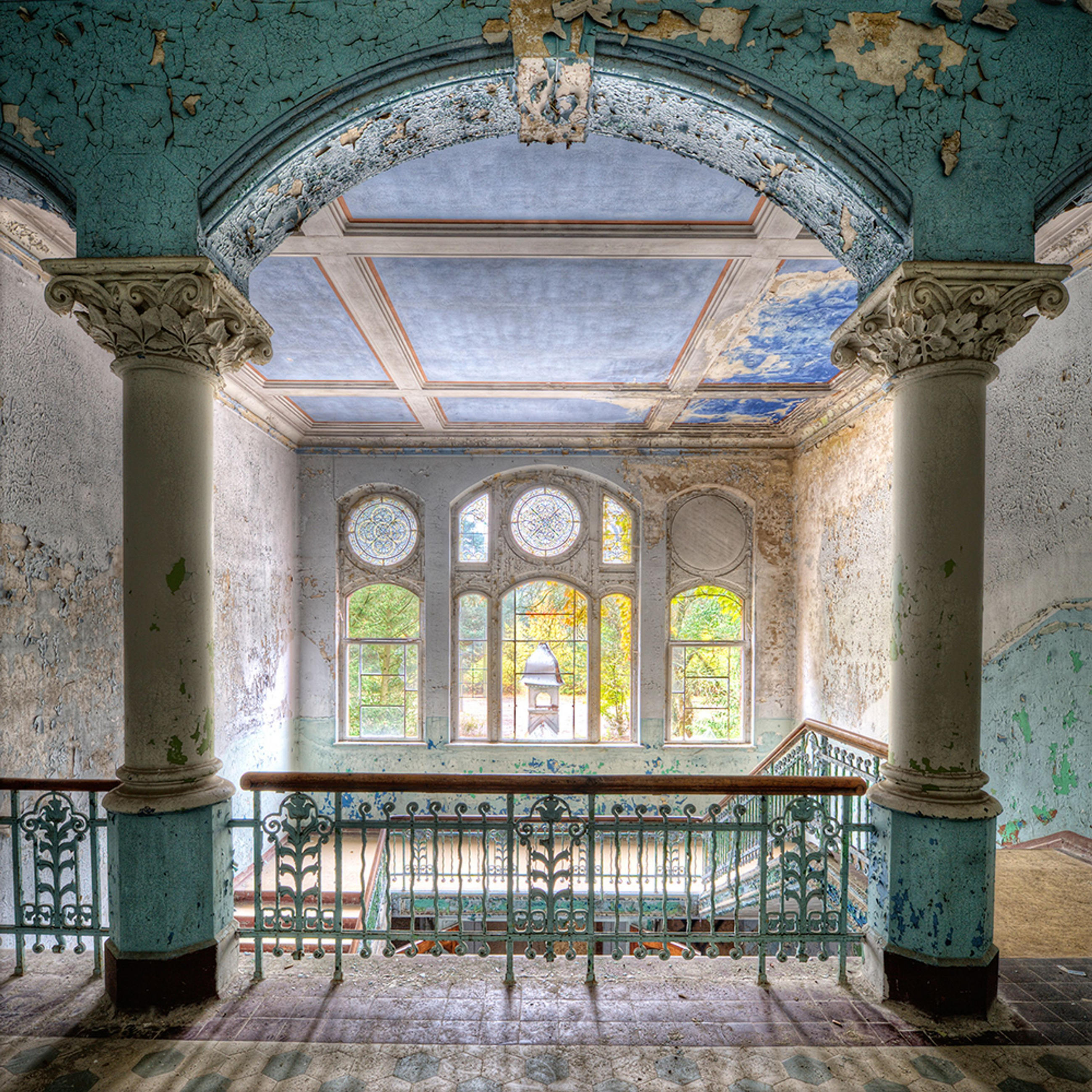 GLASBILD 50x50 cm Lost Places - Anthrazit, Glas (50/50cm) - artissimo