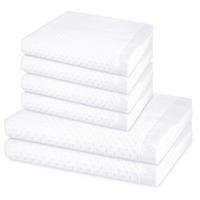 FROTTIERSET Harmony 6-teilig - Weiß, Textil (50/100cm) - Ross