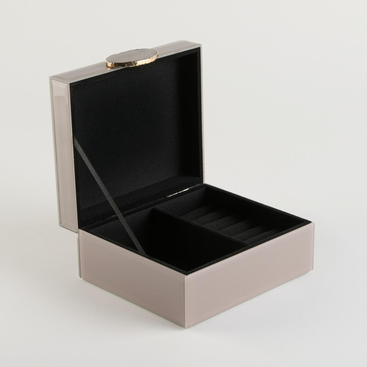 SCHMUCKKÄSTCHEN Dian - Beige, Glas (17/8/15cm) - home&you