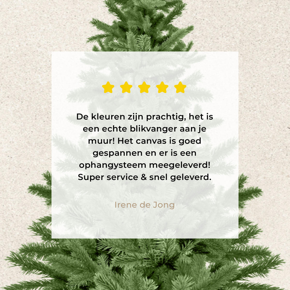 LEINWANDBILD Weihnachtsbaum - Grün - Weihnachten - Feiertage 40x30 cm - Olivgrün, Textil (40/30cm) - MuchoWow