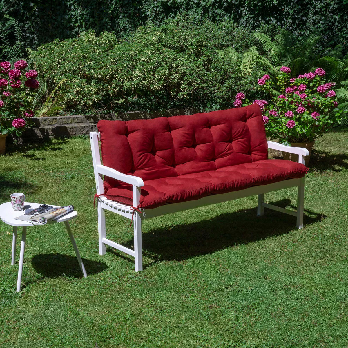 BANKAUFLAGE Flair BR 100/50cm Rot - Rot, Textil (100/10/100cm) - Beautissu 