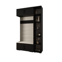 GARDEROBEN-SET 236,7/140/47 - Beige/Schwarz, Holz/Metall (140/236.7/47cm) - Abiks Möbel