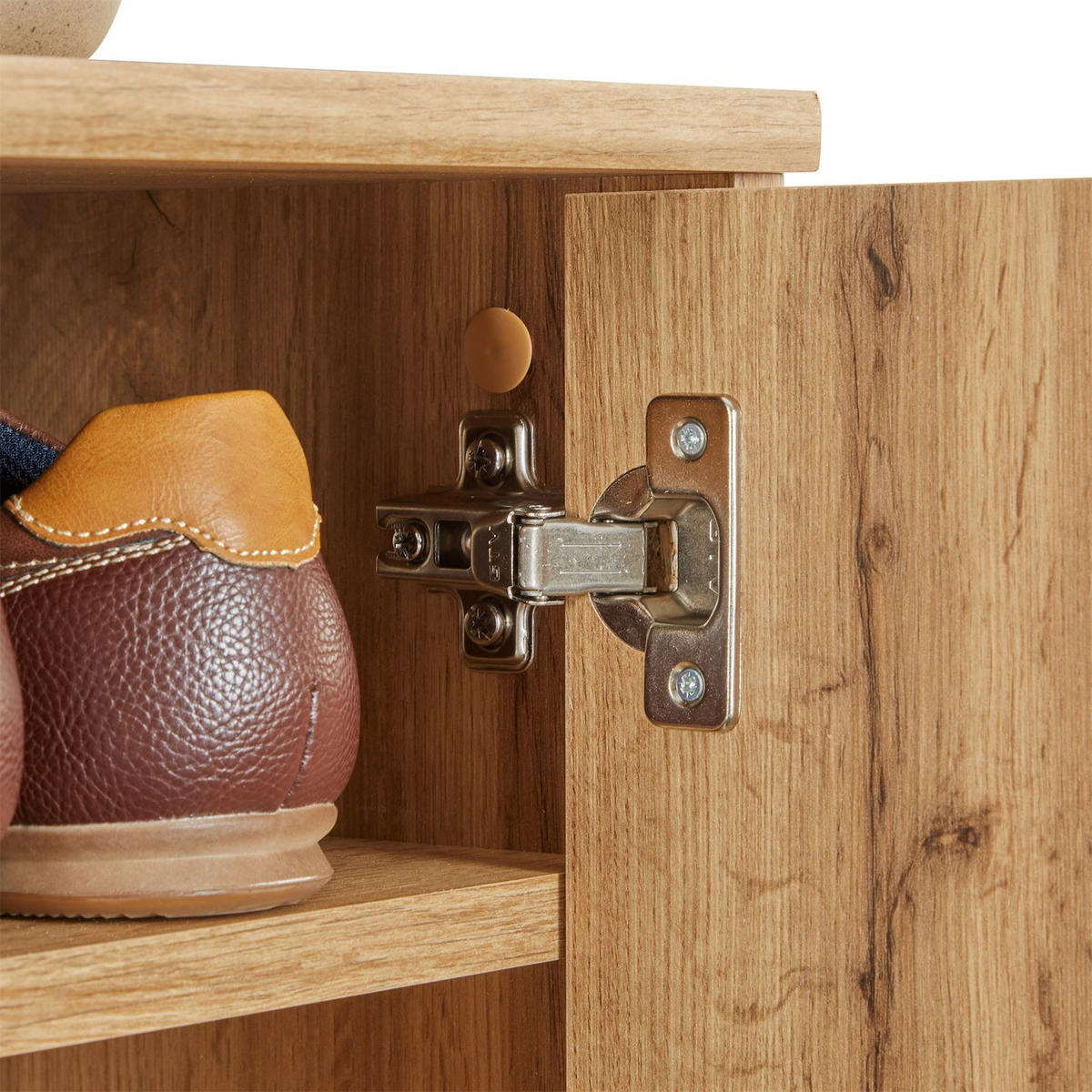 SCHUHSCHRANK LENNIS - Eiche Wotan, Holzwerkstoff (60/70/35cm) - CARO-Möbel