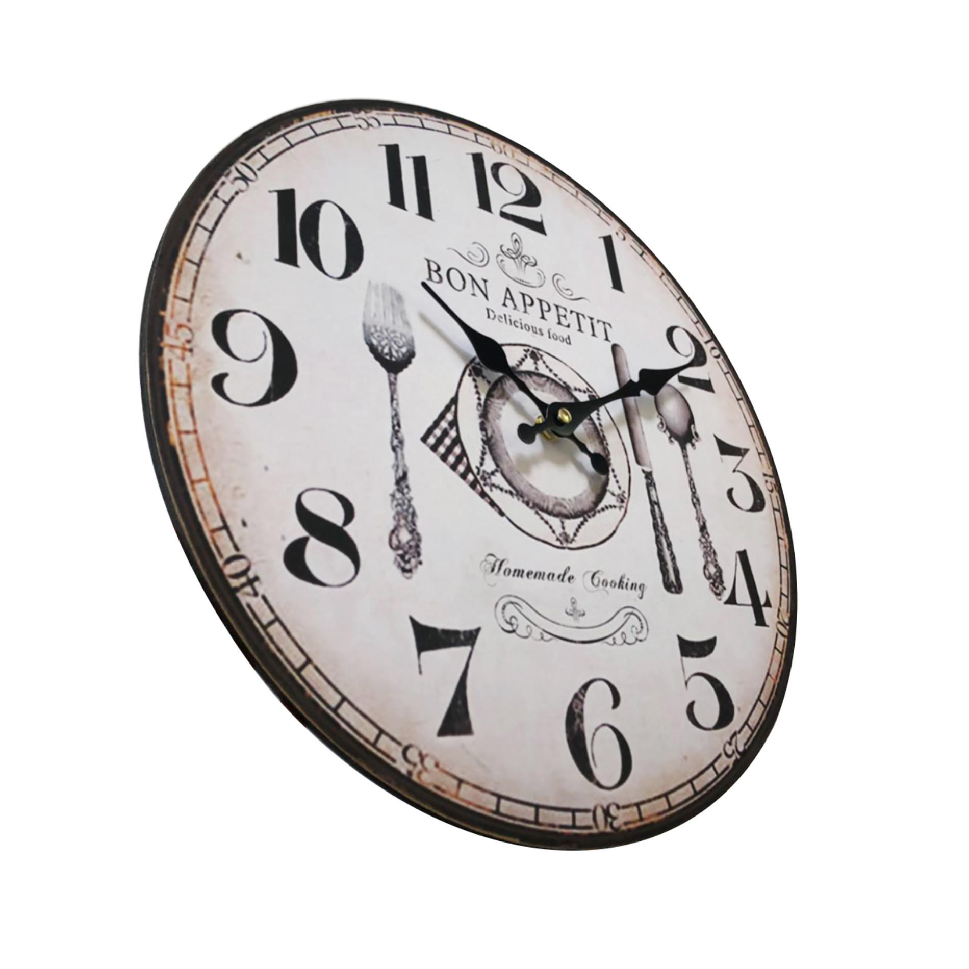 WANDUHR Weiß 4/34/34 cm - Weiß, Holzwerkstoff (4/34/34cm) - Mobili Rebecca