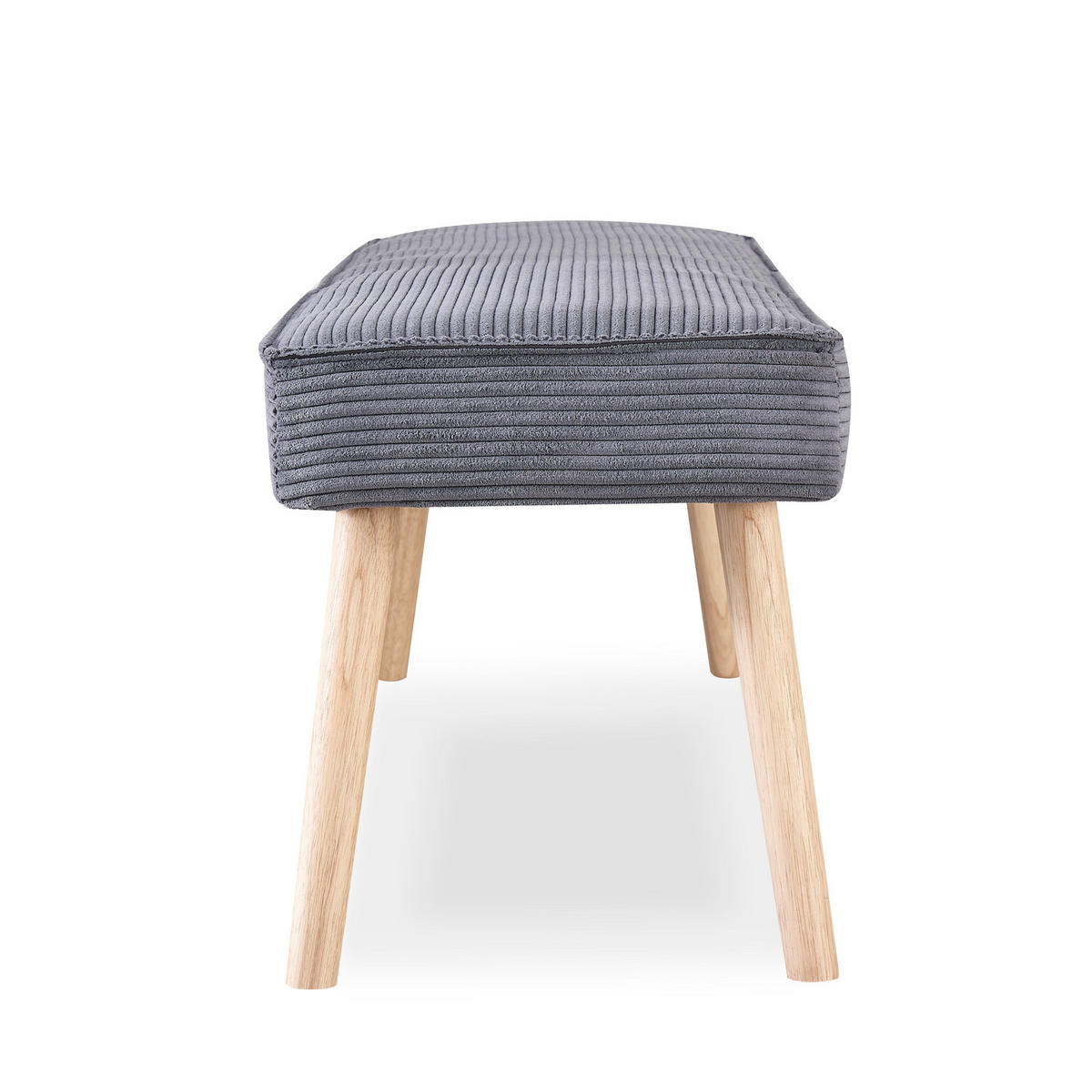 SITZBANK EMIL 160/42/50 cm Anthrazit - Anthrazit, Holz/Textil (160/50/42cm) - B&D Home