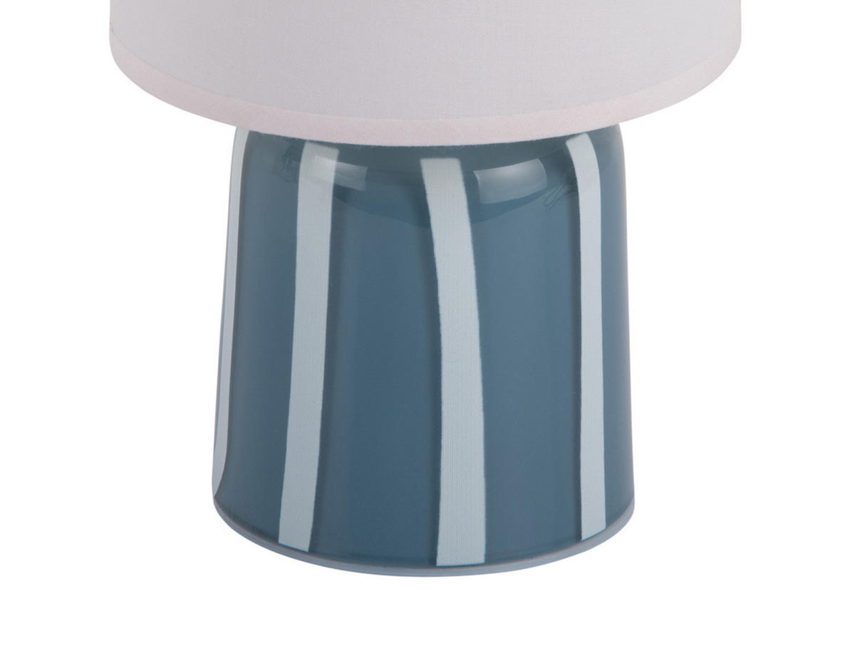 TISCHLAMPE Verano LED 13/13/20 cm - Blau, Glas (13/13/20cm) - Leitmotiv