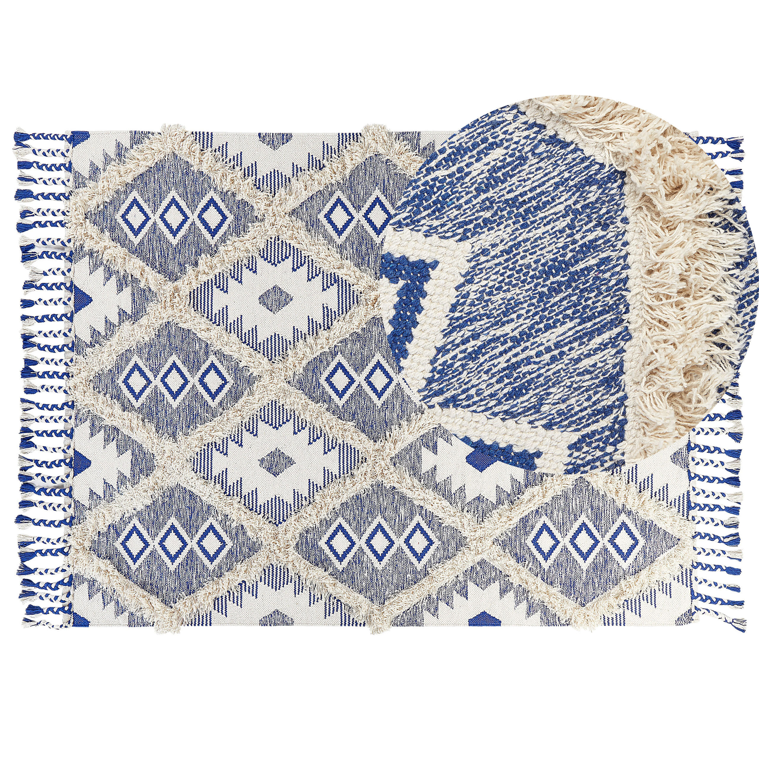KURZFLOR-TEPPICH Manavgat 200/140 cm - Beige, Textil (140/200cm) - Beliani