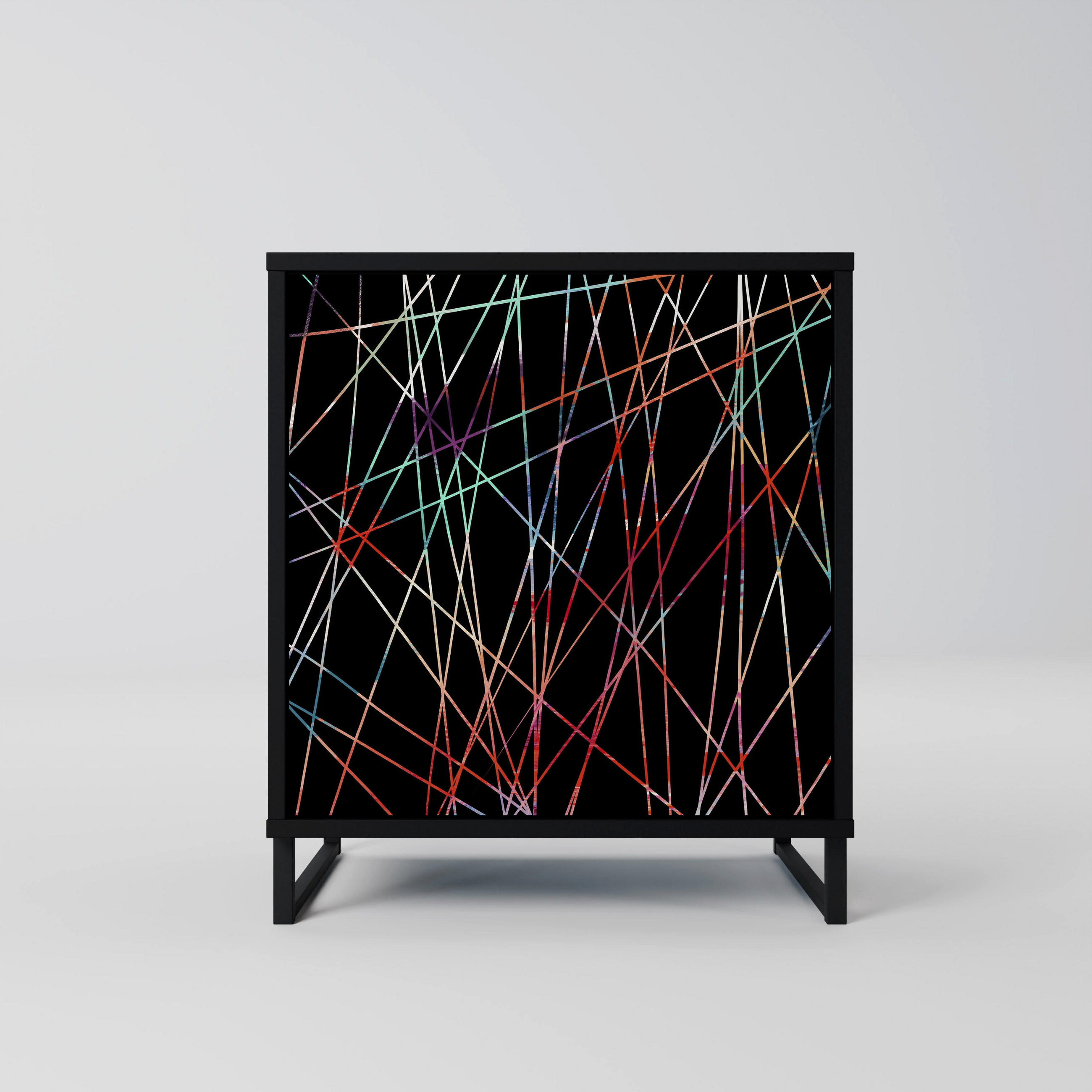 SpaceRebels Sideboard Schwarz 57.5x67.5x42 cm