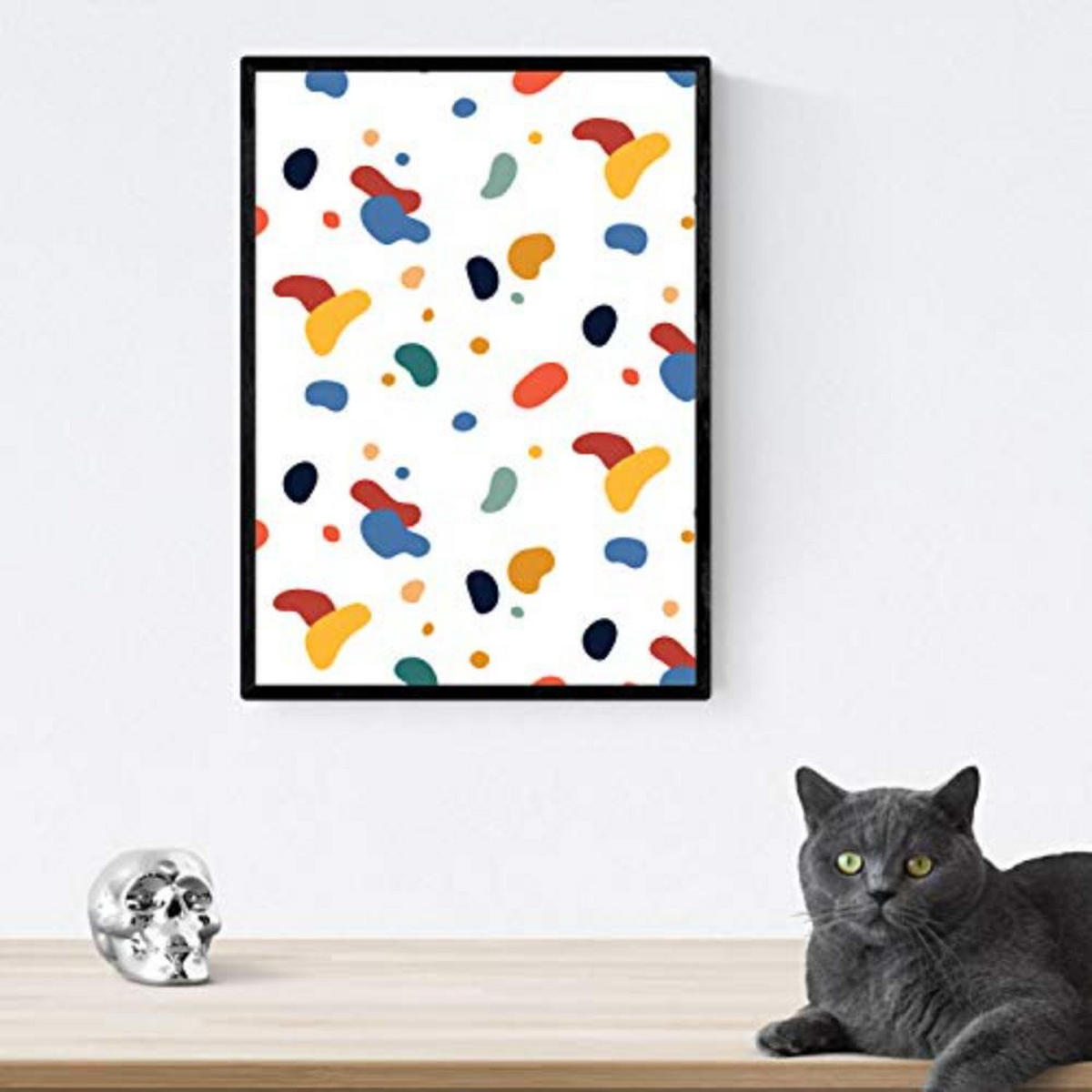 POSTER Set mit 4 Frau mit Kaffee A3 Rahmenlos - Klar, Papier (29.7/3cm) - Nacnic