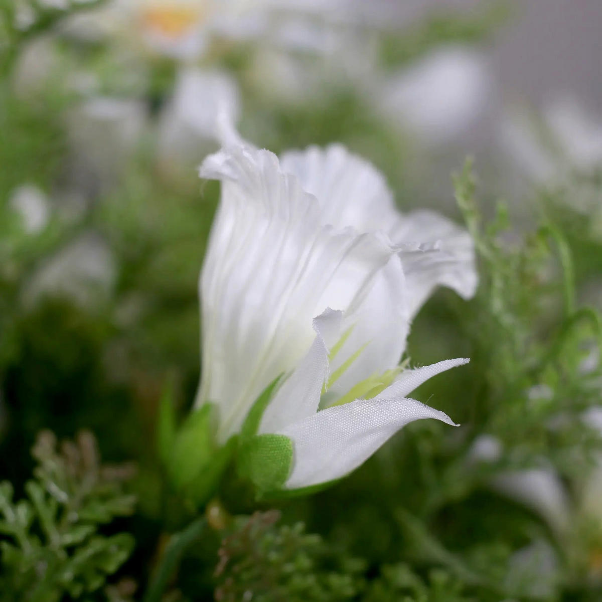 KÜNSTLICHER Blumenstrauß - Idefix 46 cm - Weiß, Kunststoff (46cm) - aplanta