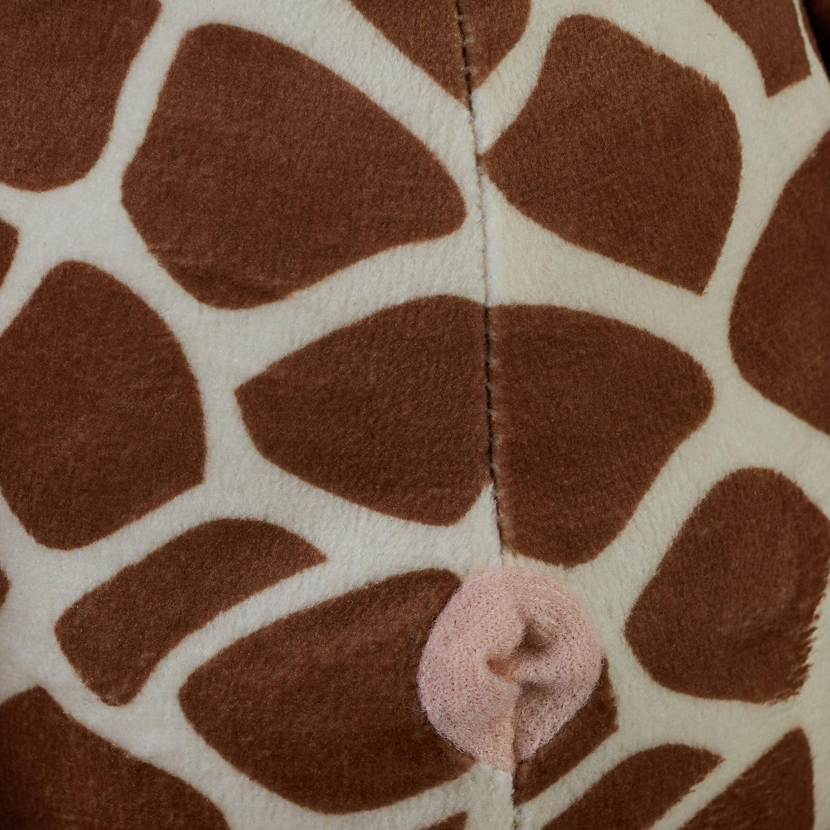 DÖRRSTOPP Brun Beige giraff - Ljusbrun, Textil/Naturmaterial (25/23cm) - Relaxdays