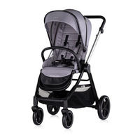 KOMBIKINDERWAGEN Marbella 3 in 1 grau Fußabdeckung Einlage i-Size Babyschale - Grau, Metall (90/63/108cm) - Chipolino