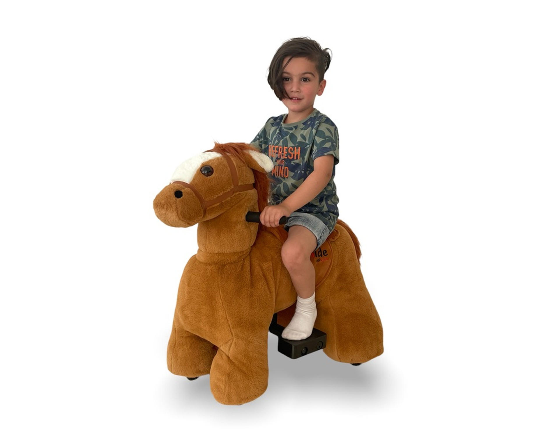 REITPFERD Jolly braun - Braun, Kunststoff (80/48/75cm) - TPFLiving