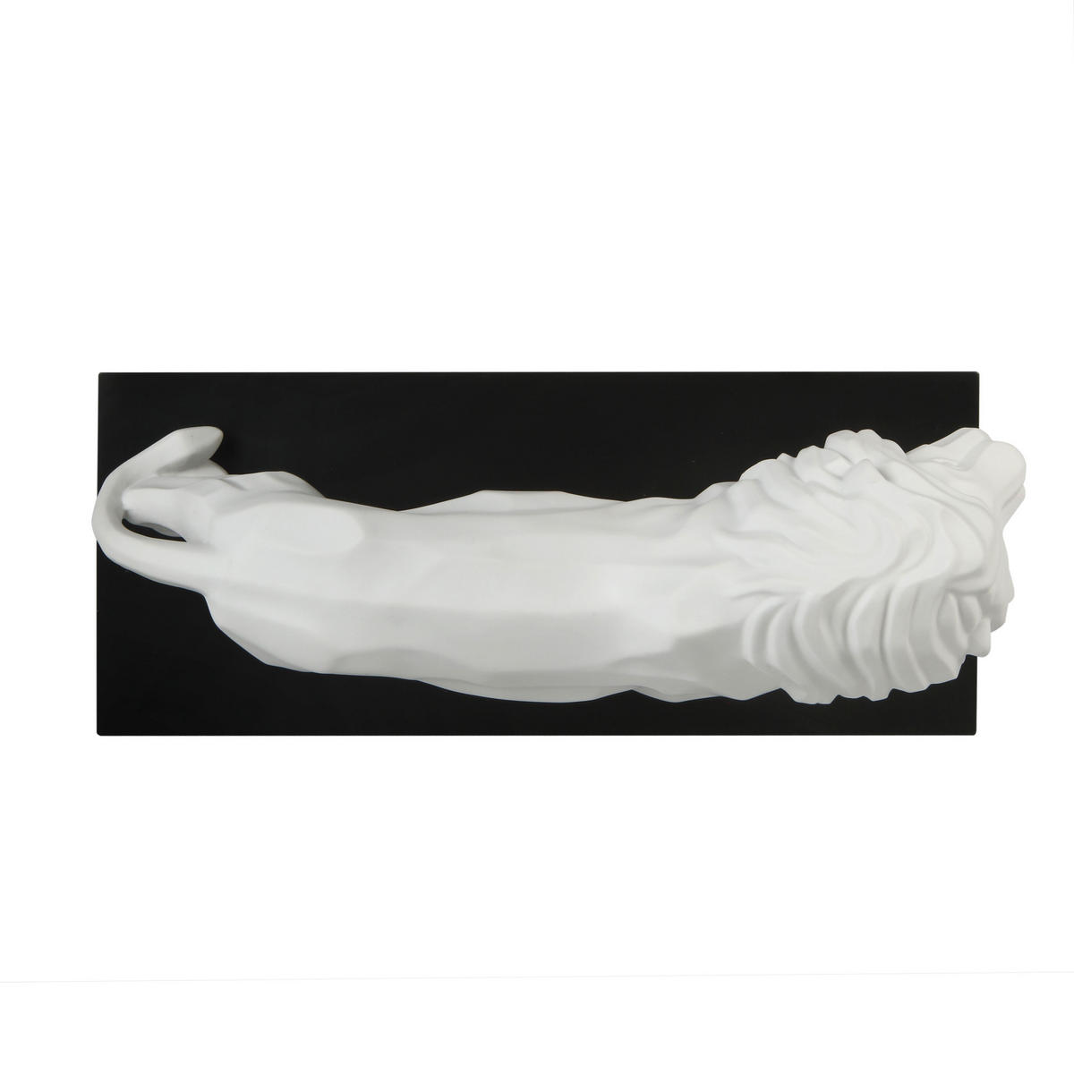 DEKOOBJEKT Studio 8 - Löwe, Biskuit-Porzellan, Antikweiß, 27 cm - Weiß, Keramik (18/27/43.5cm) - Goebel