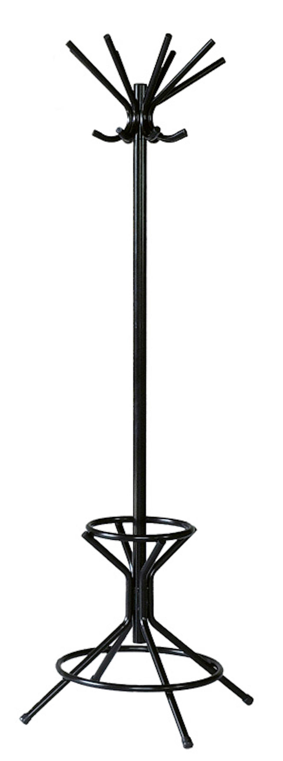 GARDEROBE Aus Metall Höhe 178 cm Drehbare Krone & 8 Doppelhaken Grau - Grau, Metall (62/178/62cm) - PROREGAL
