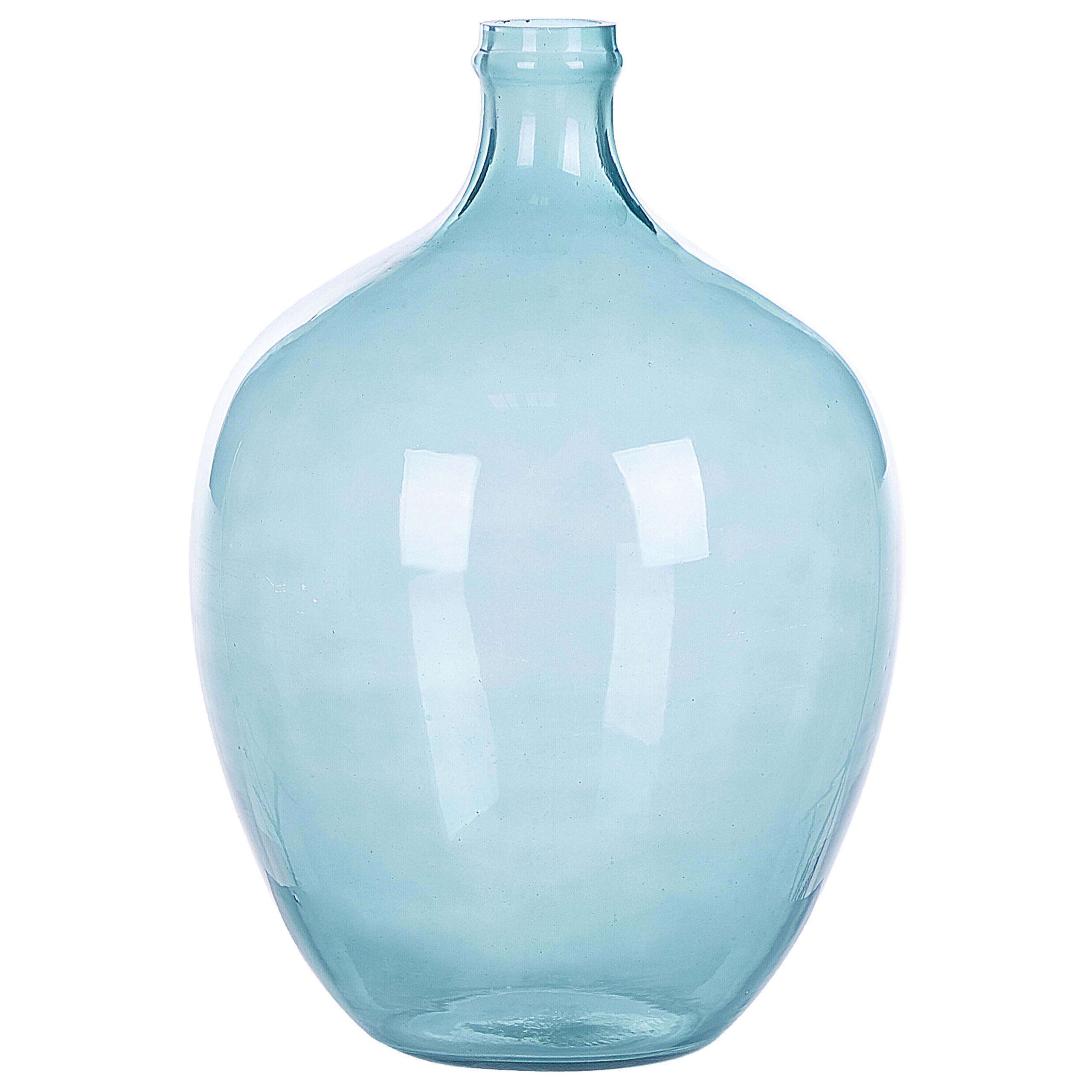 DEKOVASE Glas blau Roti - Hellblau, Glas (39cm) - Beliani