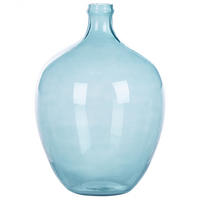 DEKOVASE Glas blau Roti - Hellblau, Glas (39cm) - Beliani