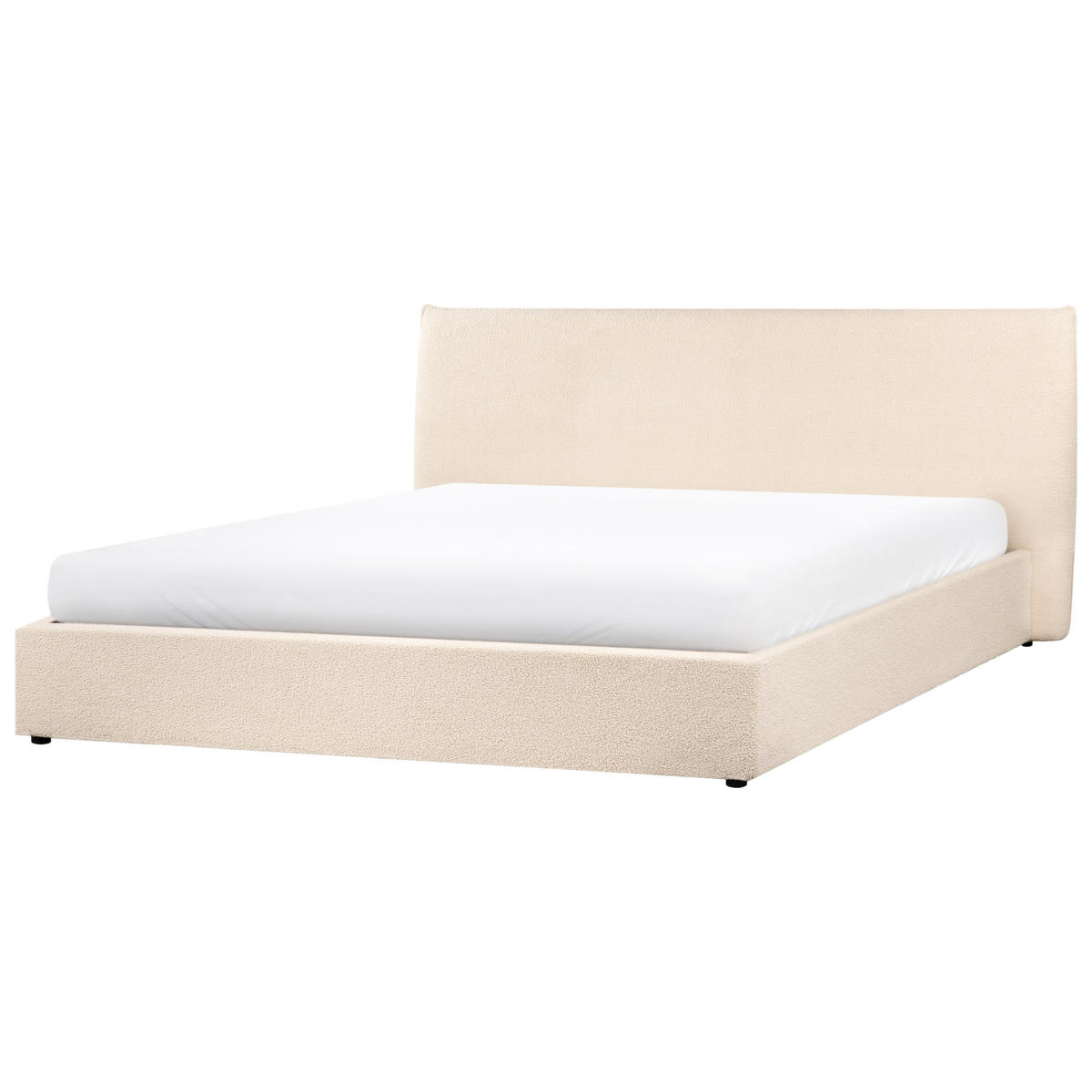 POLSTERBETT 180x200 cm Beige Lavaur - Beige, Textil (180/200cm) - Beliani