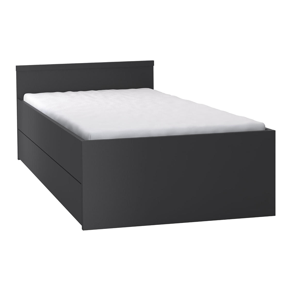 POSTEL 90/200 Černá - černá, kompozitní dřevo (90/200cm) - Petits-meubles