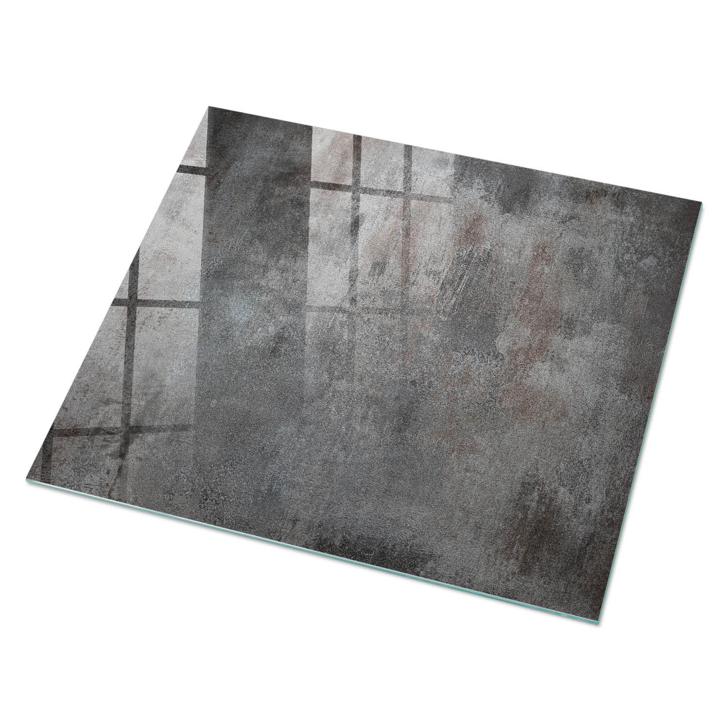 GLASPLATTE 80x60 cm – Industrielle Eleganz - Braun, Glas (0.4/80/60cm) - ArtPrintCave