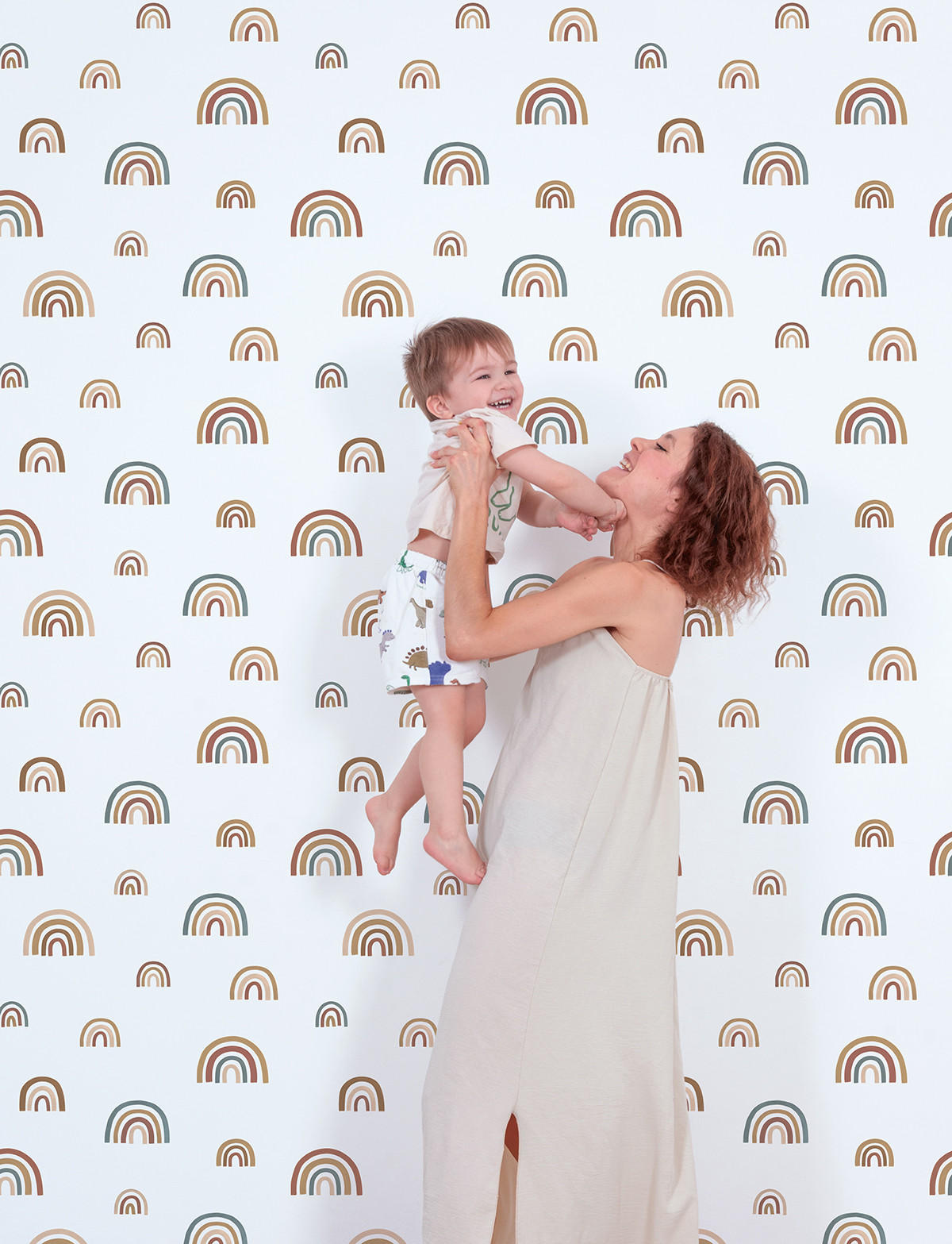 VLIESTAPETE Regenbogen 50 cm x 10 m, braun - Multicolor, Papier (50/1000cm) - Lilipinso