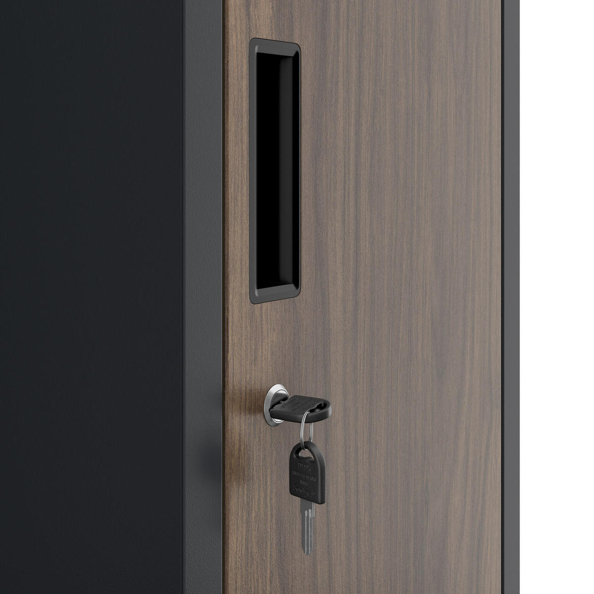 ARBEITSSCHUTZ-KLEIDERSCHRANK IGOR 1 Plus 185 × 32 × 45 cm - Nussbaumfarben, Metall (32/185/45cm) - Jan Nowak